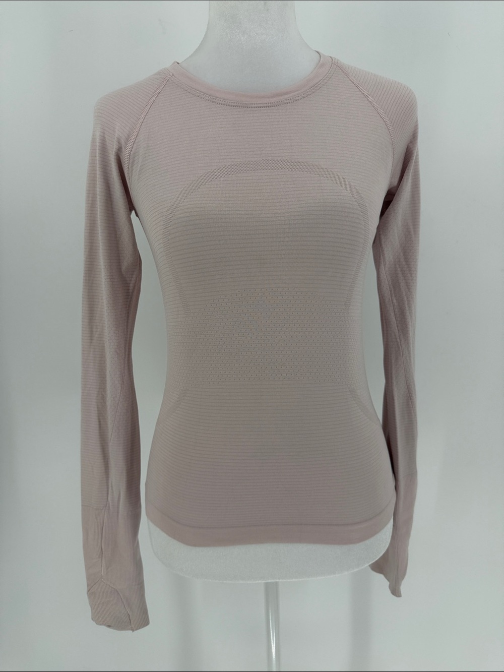 Lululemon Swiftly Tech Long Sleeve Shirt Size 4 Pink Seamless Running Top